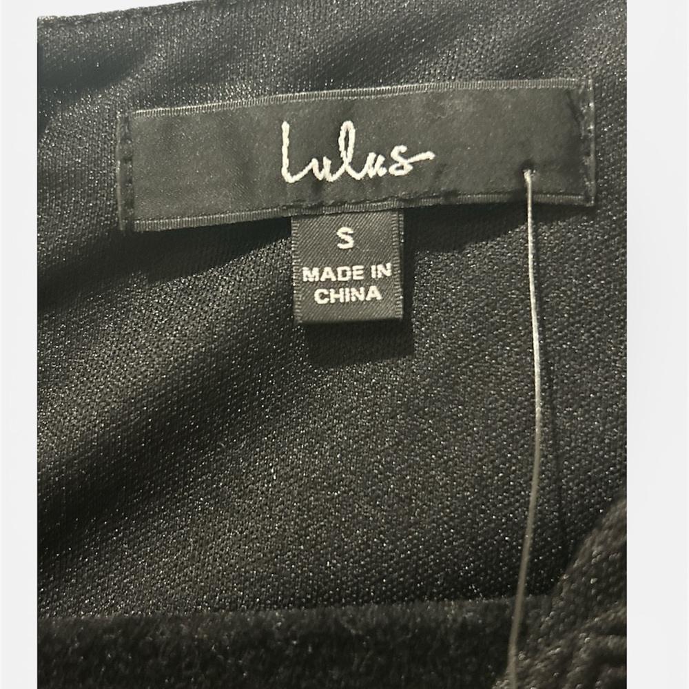 NWT Lulu's Forever Mine Black Ribbed Sleeveless Skater Dress STRETCHY - Picture 7 of 7